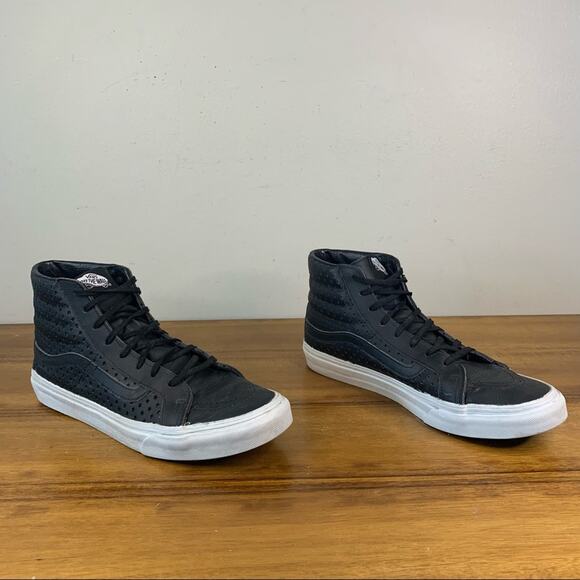 Vans Sk8-Hi Perforated Leather Womens Sneaker - Picture 4 of 9